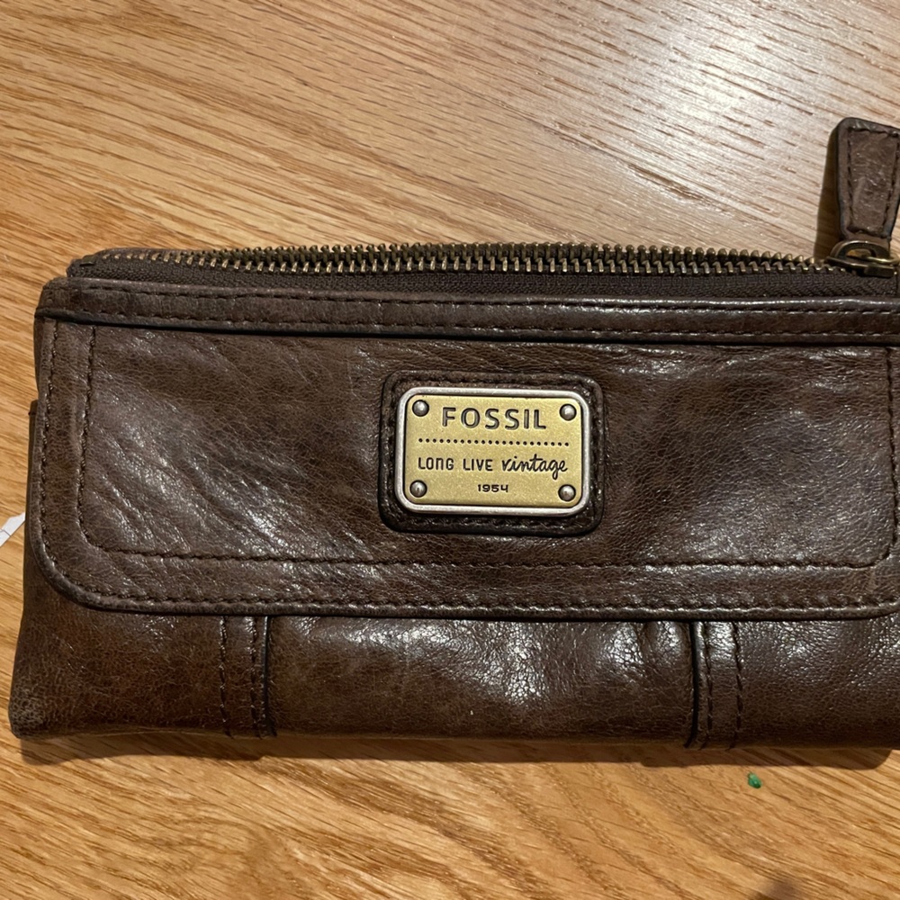 Fossil Brown Leather Wallet